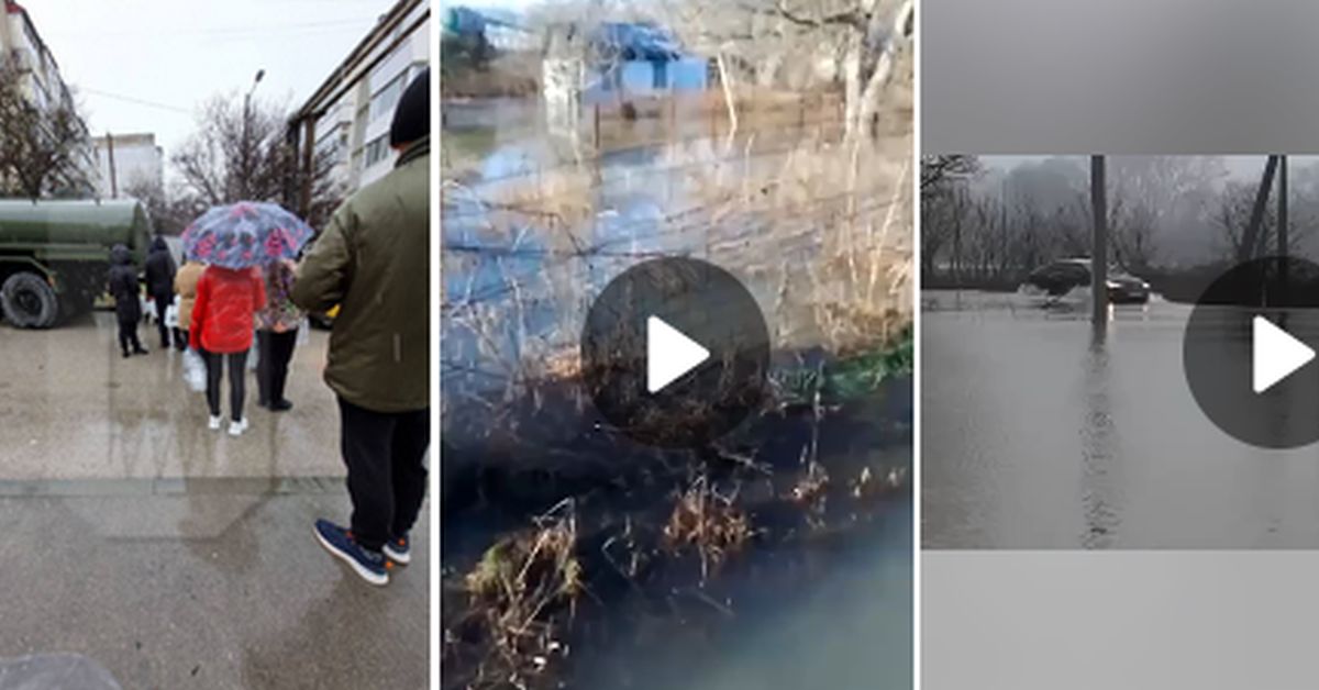 Обезвоживание из-за наводнения: в Севастополе - очереди за возможностью попить и помыться 