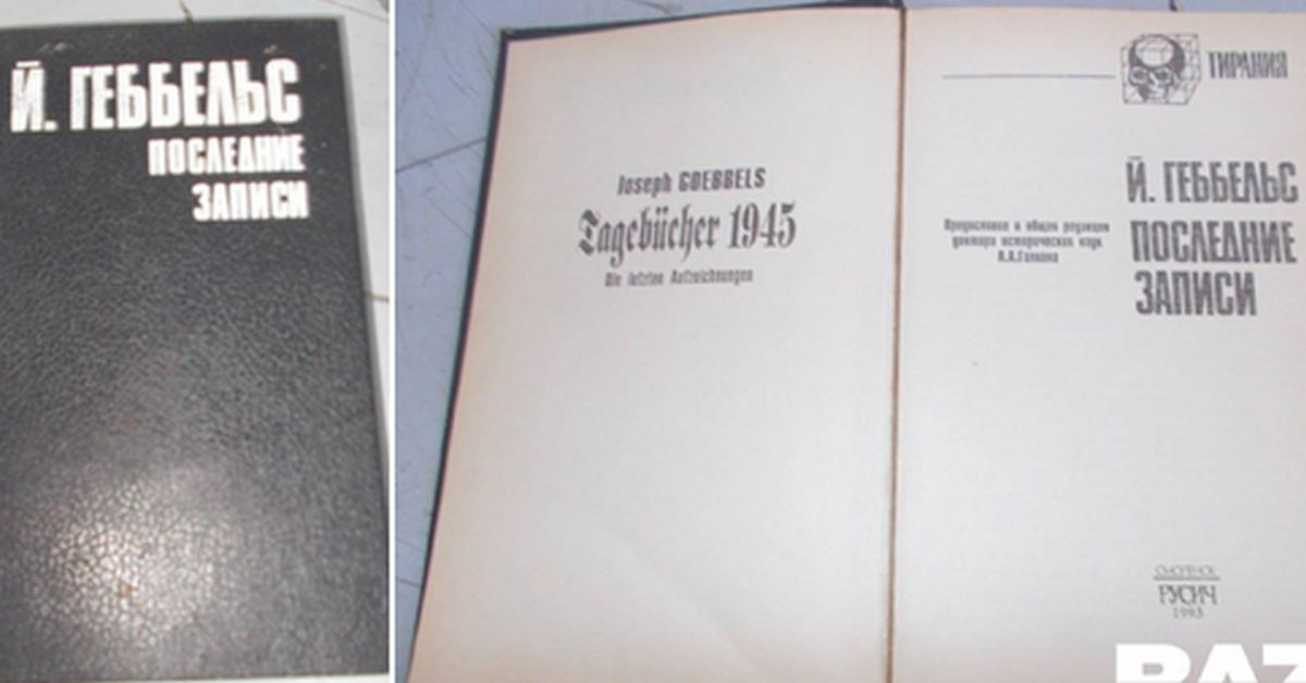 Россиянка попалась на вывозе из России запрещенной книги воспоминаний Геббельса